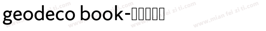 geodeco book字体转换